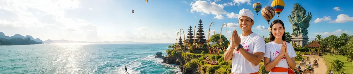 Balinese staff in traditional attire