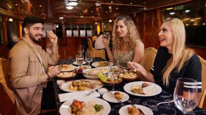 Dubai Marina Dinner Cruise – Live Show, AC & Open Bar Day Tours - Main Image