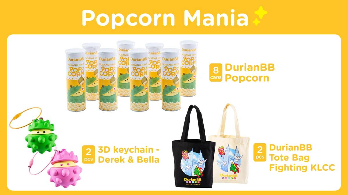 DurianBB Bundle set 1 – Popcorn Mania Bundle - Main Image