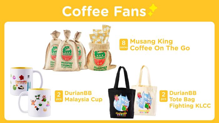 DurianBB Bundle set 2 – Coffee Fans Bundle - Main Image
