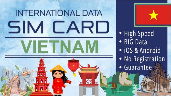 Sim Card Vietnam Data Plan - Tourist Simcard Internet Travel Package - Daily Data - Main Image