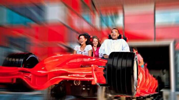 From Abu Dhabi Shared Tour: Ferrari World Access with Abu Dhabi City Tour Day Tours - Main Image