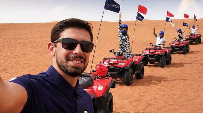 Dubai Red Dunes – 1 Hour Quad or Side by Side ATV Ride Day Tours - Main Image