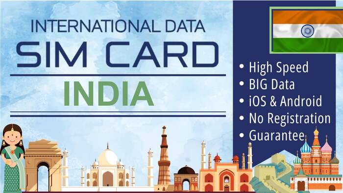 Sim Card India Data Plan - Tourist Simcard Internet Travel Package - Total Data - Main Image