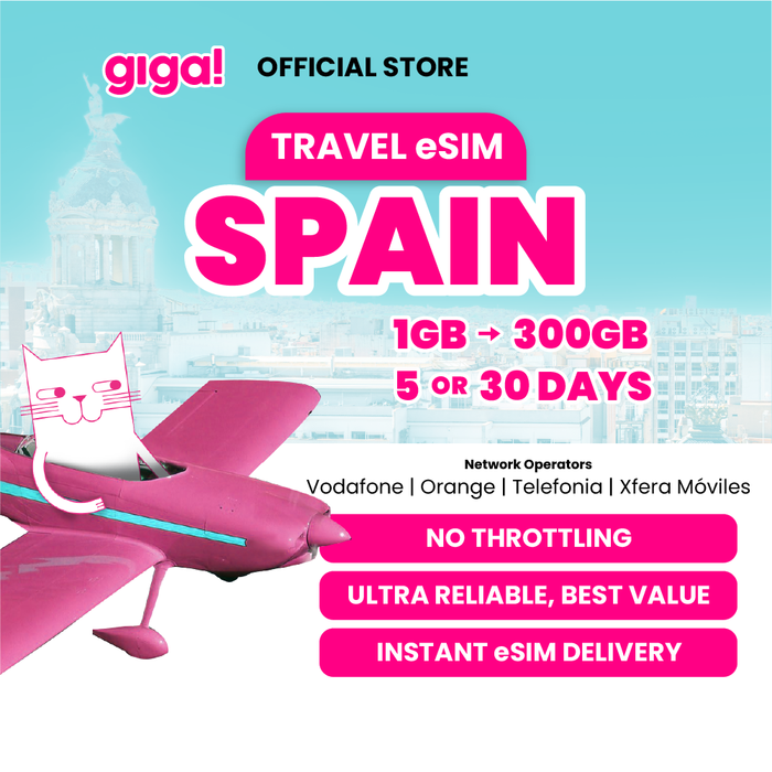giga! Spain Travel eSIM - Main Image