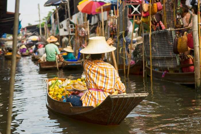 From Bangkok : Meaklong Railway Market and Damnoensaduak Floating Market with English Guide - Main Image