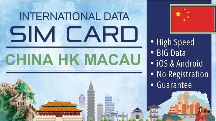 Sim Card China Hong Kong Macau Data Plan - Tourist Simcard Internet Travel Package - Daily Data - Main Image