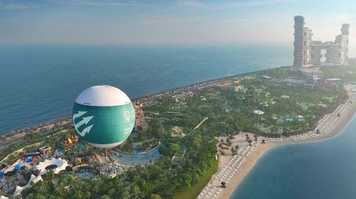 Dubai Atlantis Balloon Ride tour & Marina Dhow Dinner Cruise with Private Transfers Day Tours - Main Image