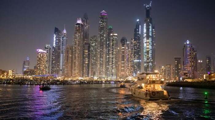 Night Yacht Cruise in Dubai with Bites & Drinks - Sharing Tour Transport Passes - Main Image