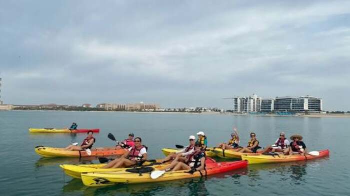 Dubai Marina Yacht Club + Palm Jumeirah kayaking 0.5-hour experience in Dubai - Main Image