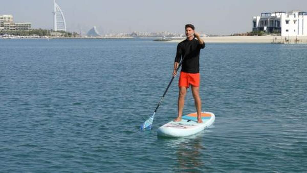 Stand Up Paddle Boarding (SUP) on The Palm Jumeirah - Rental for One Hour - Main Image