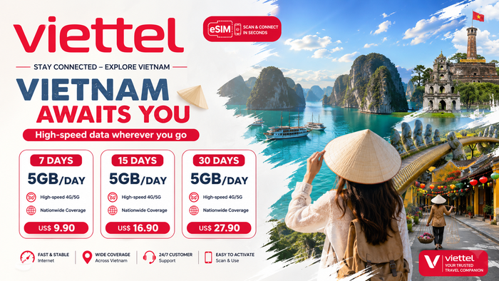 VIETTEL 5G ESIM - 5G/DAY - Main Image