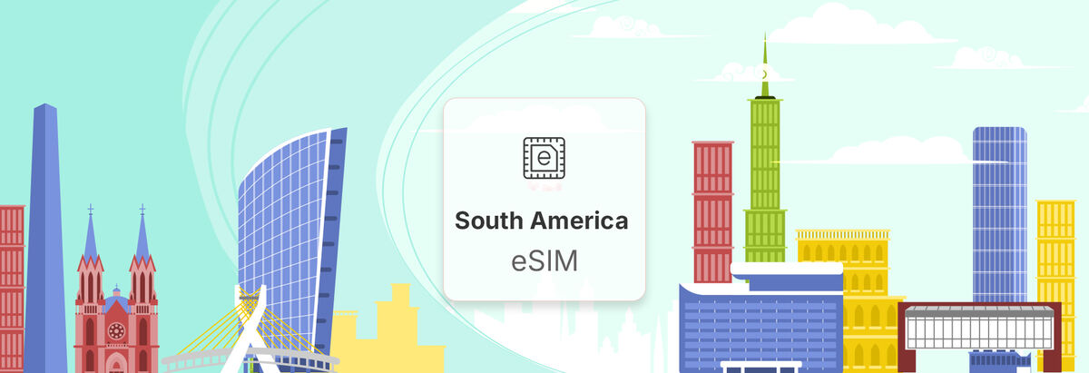 Commbitz South America e-SIM Package - Main Image