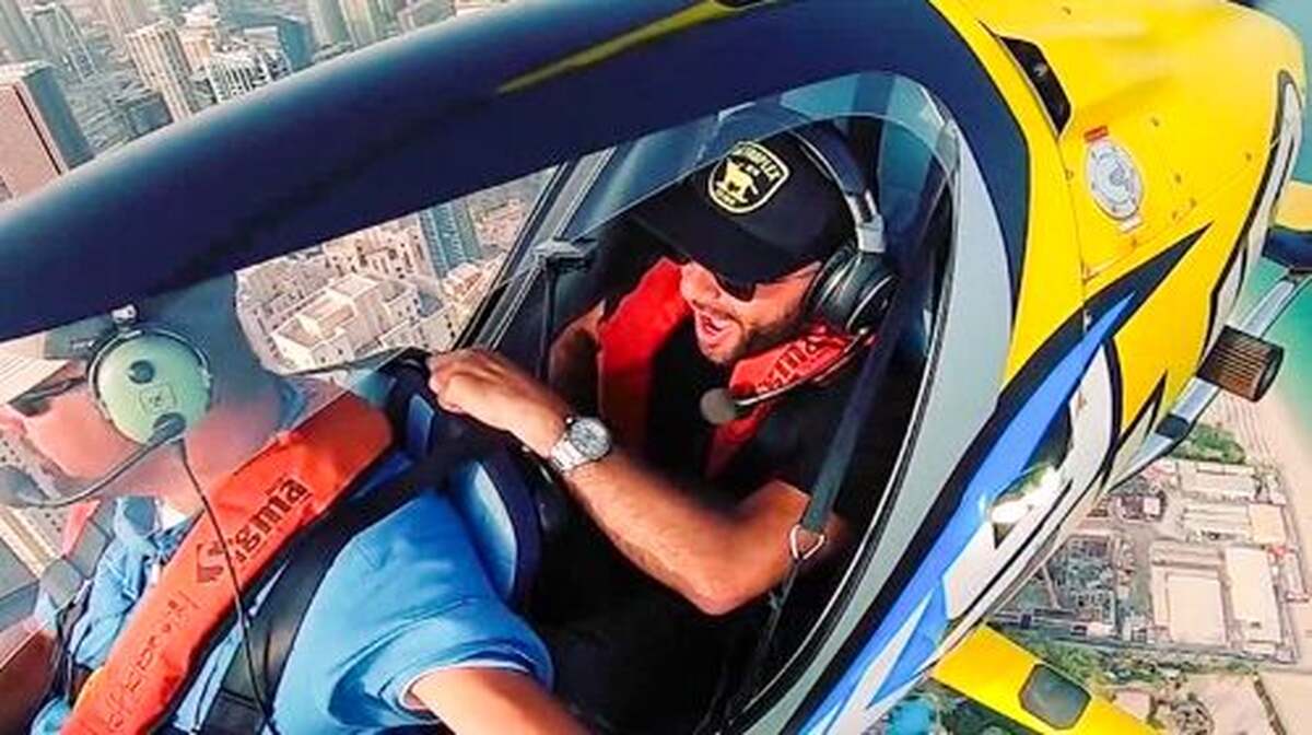 Palm Jumeirah Rotorcraft Experience in Dubai - 360° Aerial Views with Video & Photos, Skydiving Perspective - Main Image