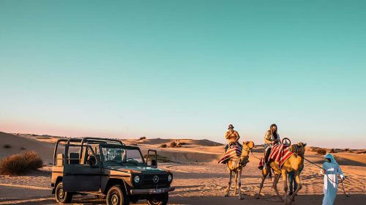 Dubai: Morning Safari by Vintage G Class & Al Marmoom Experience Day Tours - Main Image