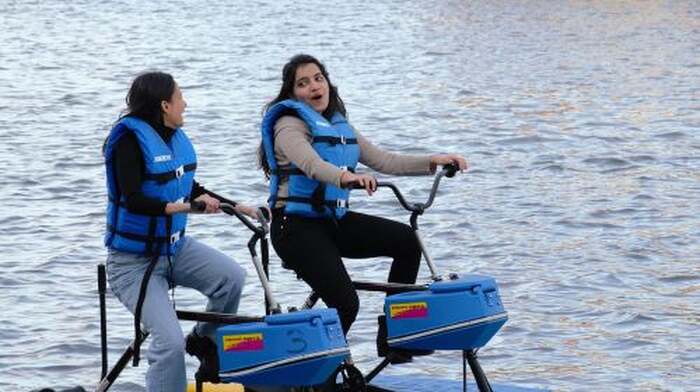 Belfast: River Lagan Hydrobike Tour Day Tours - Main Image