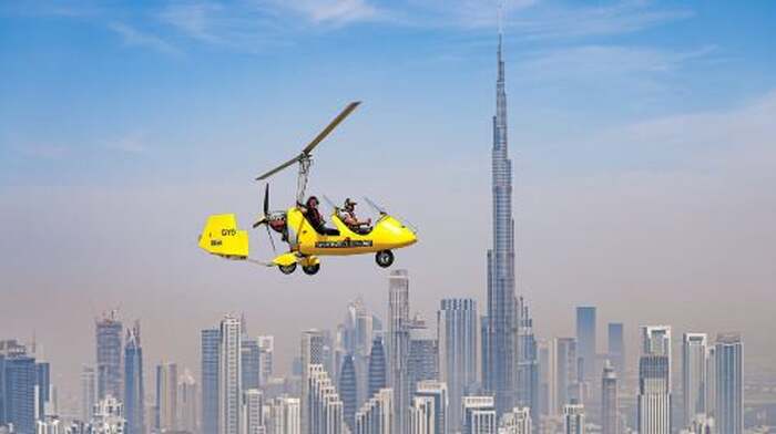 Dubai: Gyrocopter Introductory Flight Day Tours - Main Image