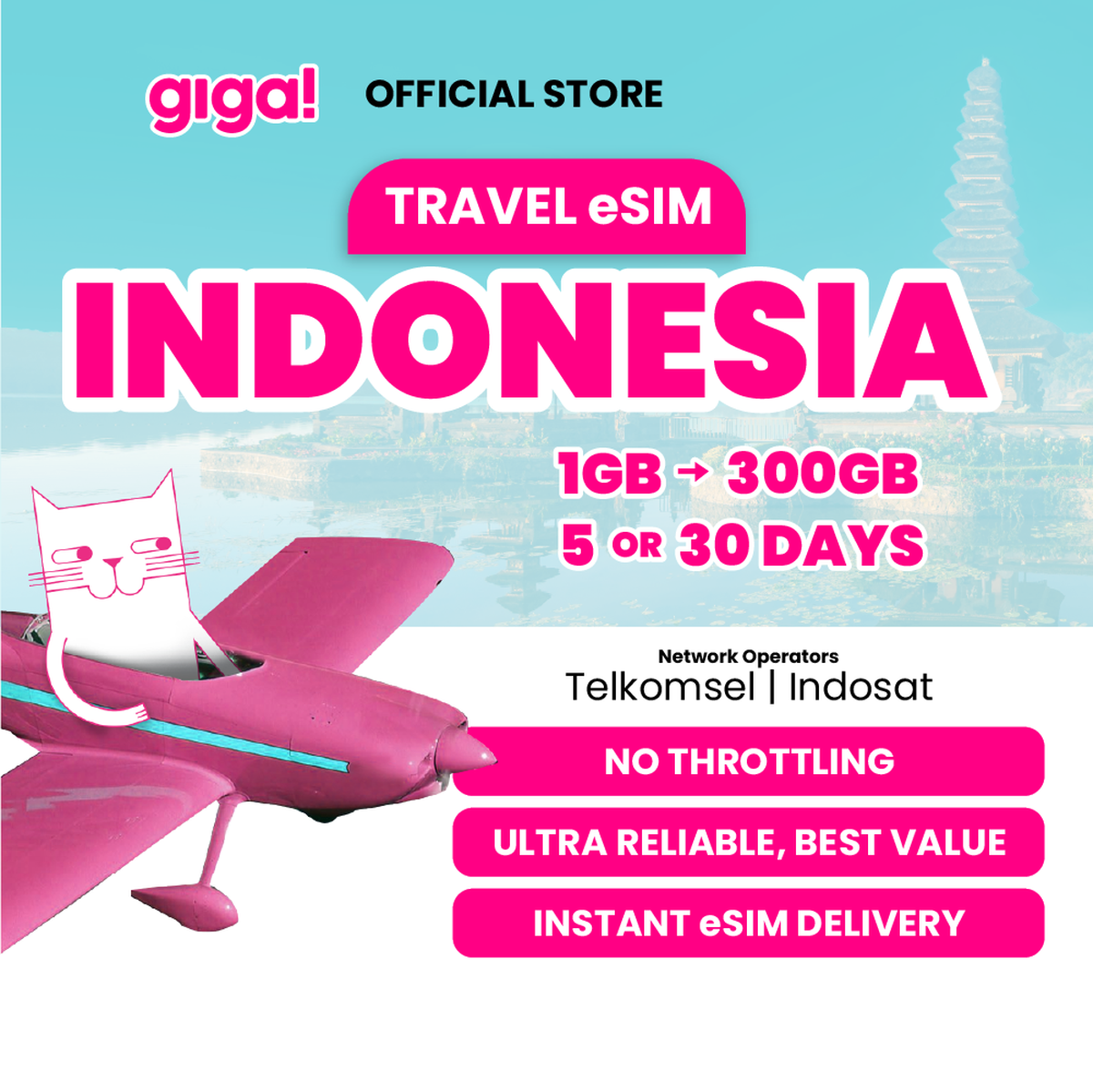 giga! Indonesia Travel eSIM - Main Image