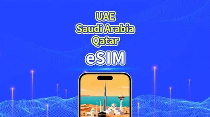 UAE / Saudi Arabia / Qatar 5G eSIM | Daily / Total Data Package | 1–30 Days | 24-Hour Billing | QR Code - Main Image