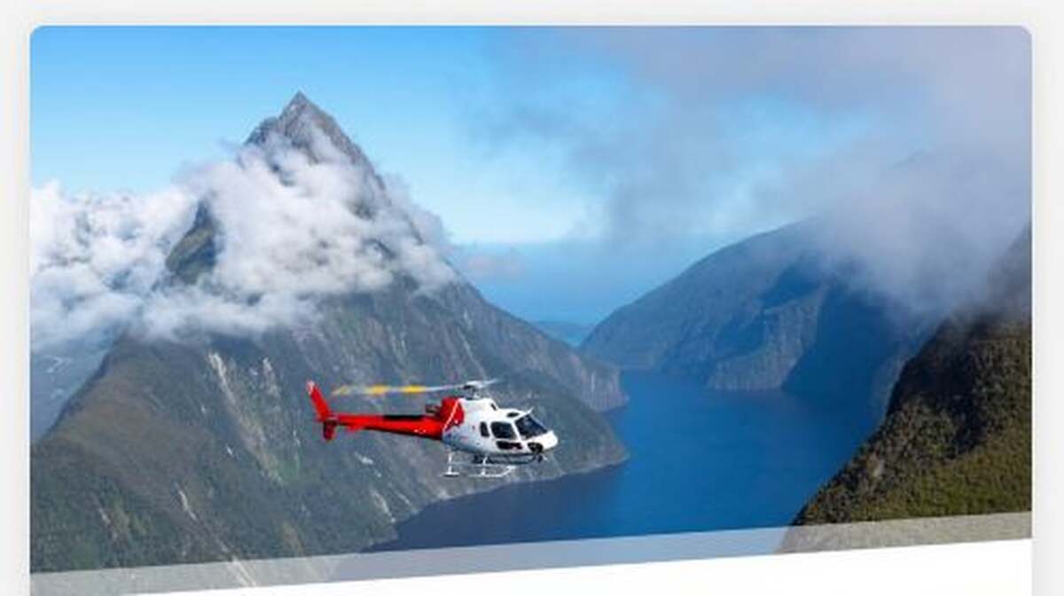 Queenstown Helicopter Round-Trip + Milford Sound Scenic Cruises 1-Day Tour Day Tours - Main Image