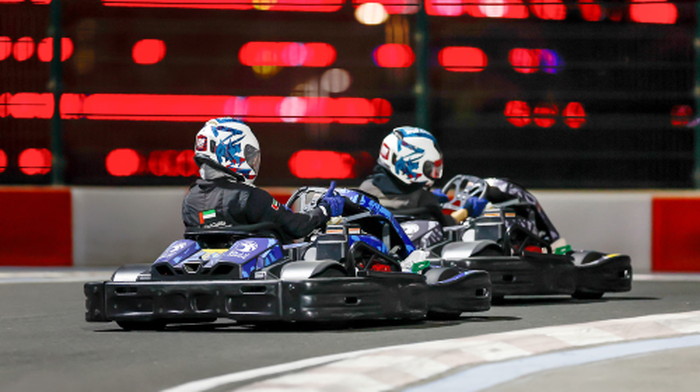 Fun activity of driving your own go-kart at Yas Marina Abu Dhabi Circuit - Main Image