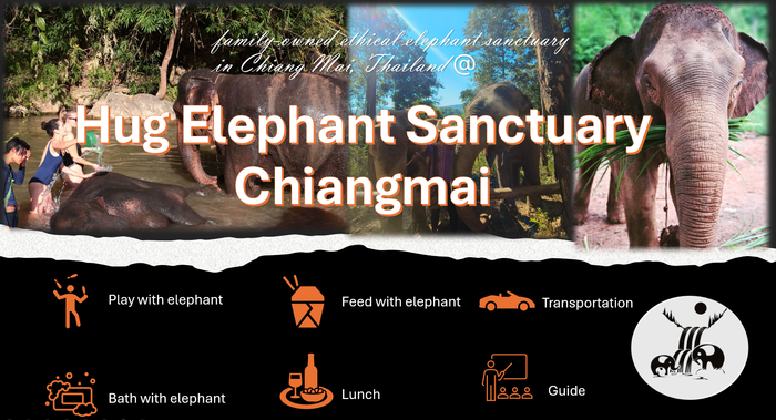 Hug Elephant Sanctuary Chiangmai - Main Image
