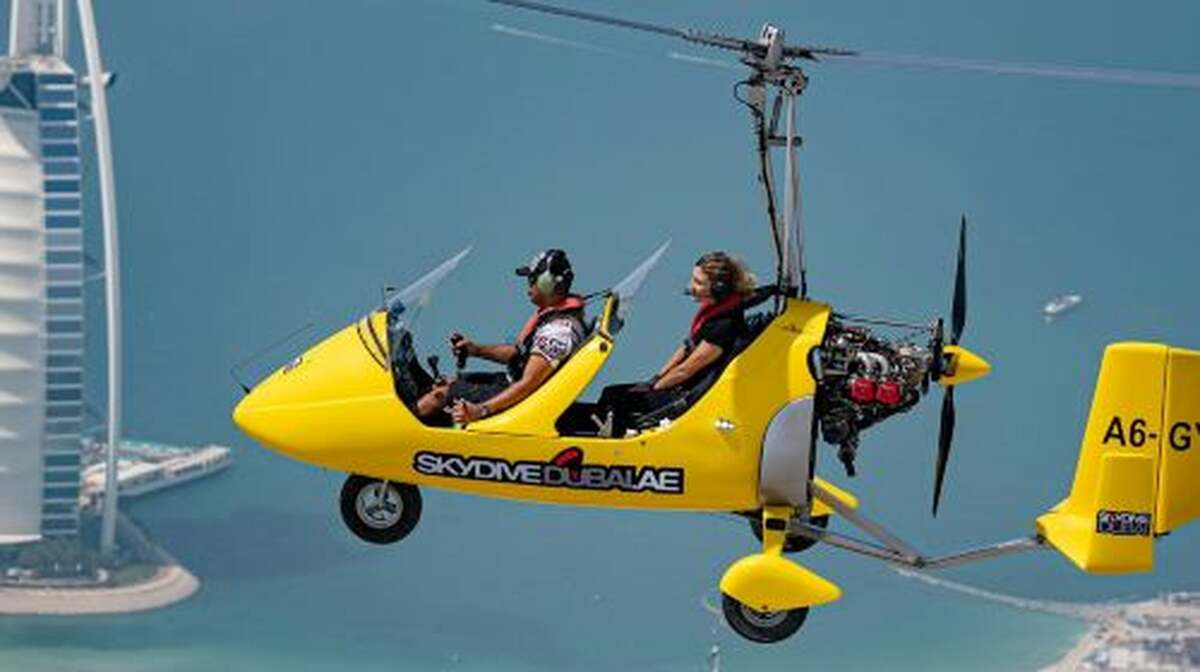 Dubai Gyrocopter Flight: 20-Min Tour over the Palm + Photos and Video Day Tours - Main Image