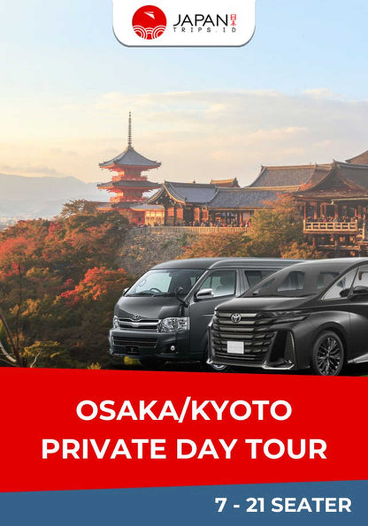 Private Tour Jepang – Osaka/Kyoto/Kobe/Nara - Main Image