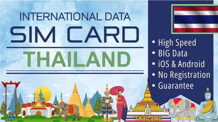Sim Card Thailand Data Plan - Tourist Simcard Internet Travel Package - Total Data - Main Image