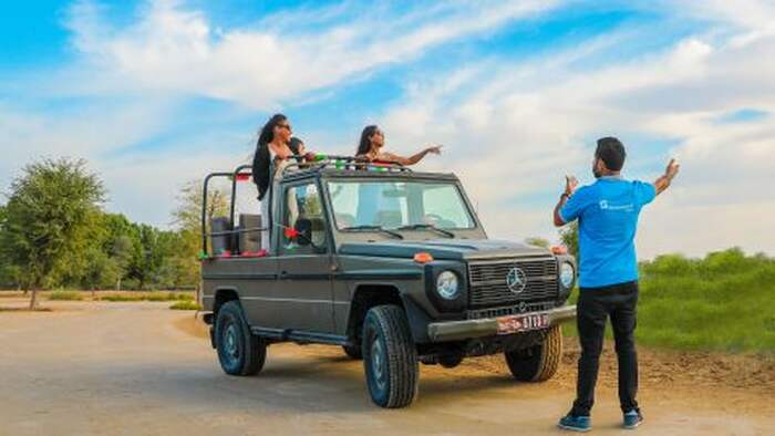 Evening Heritage Safari by Vintage G Class at Al Marmoom Oasis from Dubai - Shared Tour - Main Image