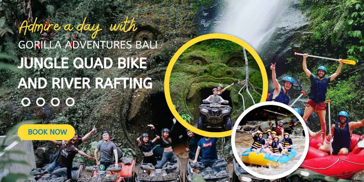 Temple Run Gorilla Cave ATV Quad Bike And Ubud White Water Rafting - Main Image