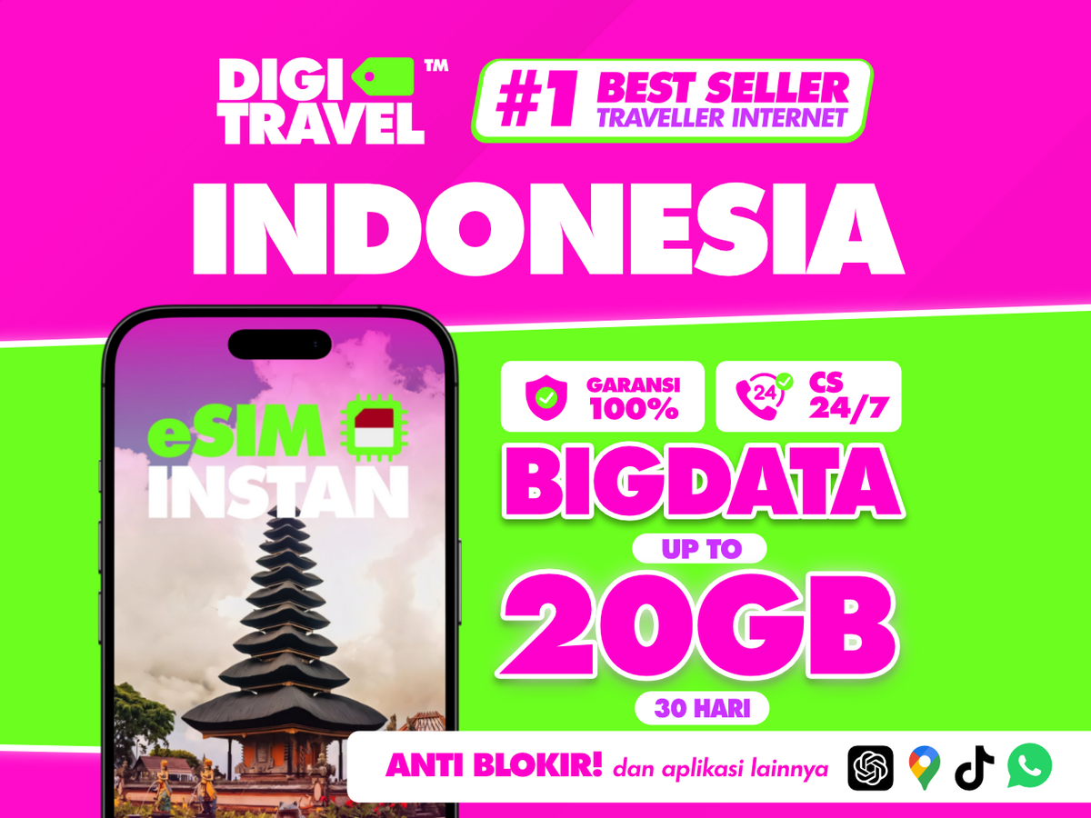DIGITRAVEL eSIM Indonesia - Main Image