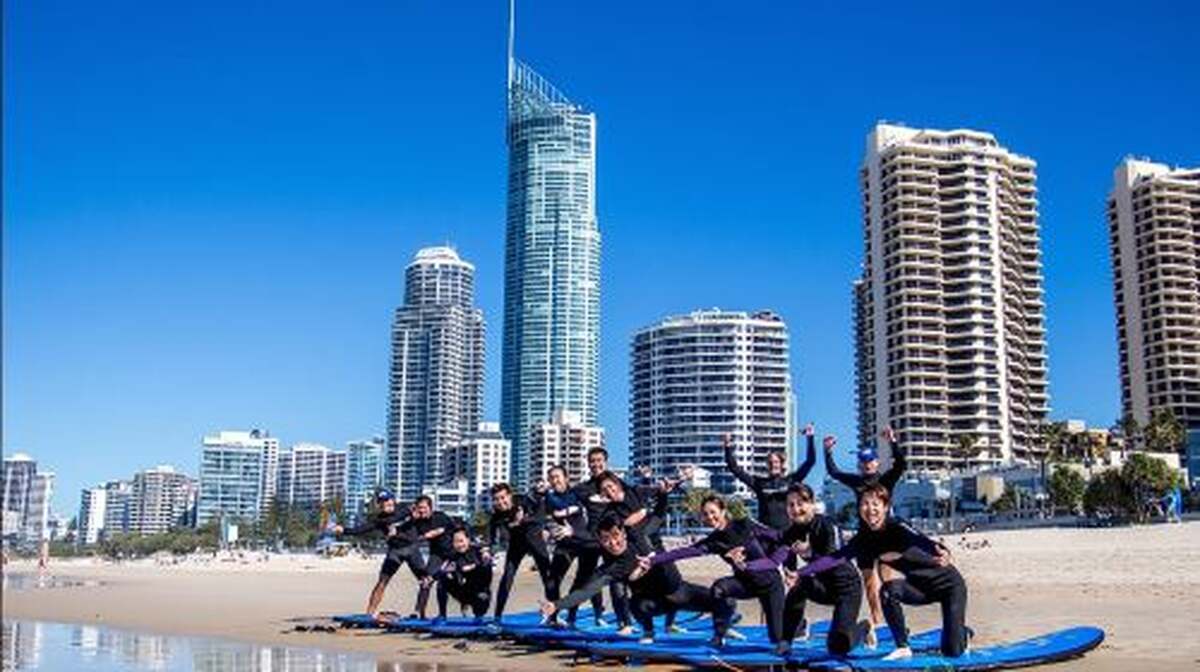 2-hour surfing lessons at Surfers Paradise Beach in Gold Coast - Main Image